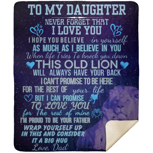 TO MY DAUGHTER | Mink Sherpa Blanket 50x60