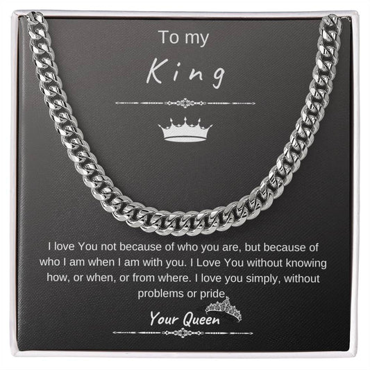 To My King/ Cuban Link Chain B